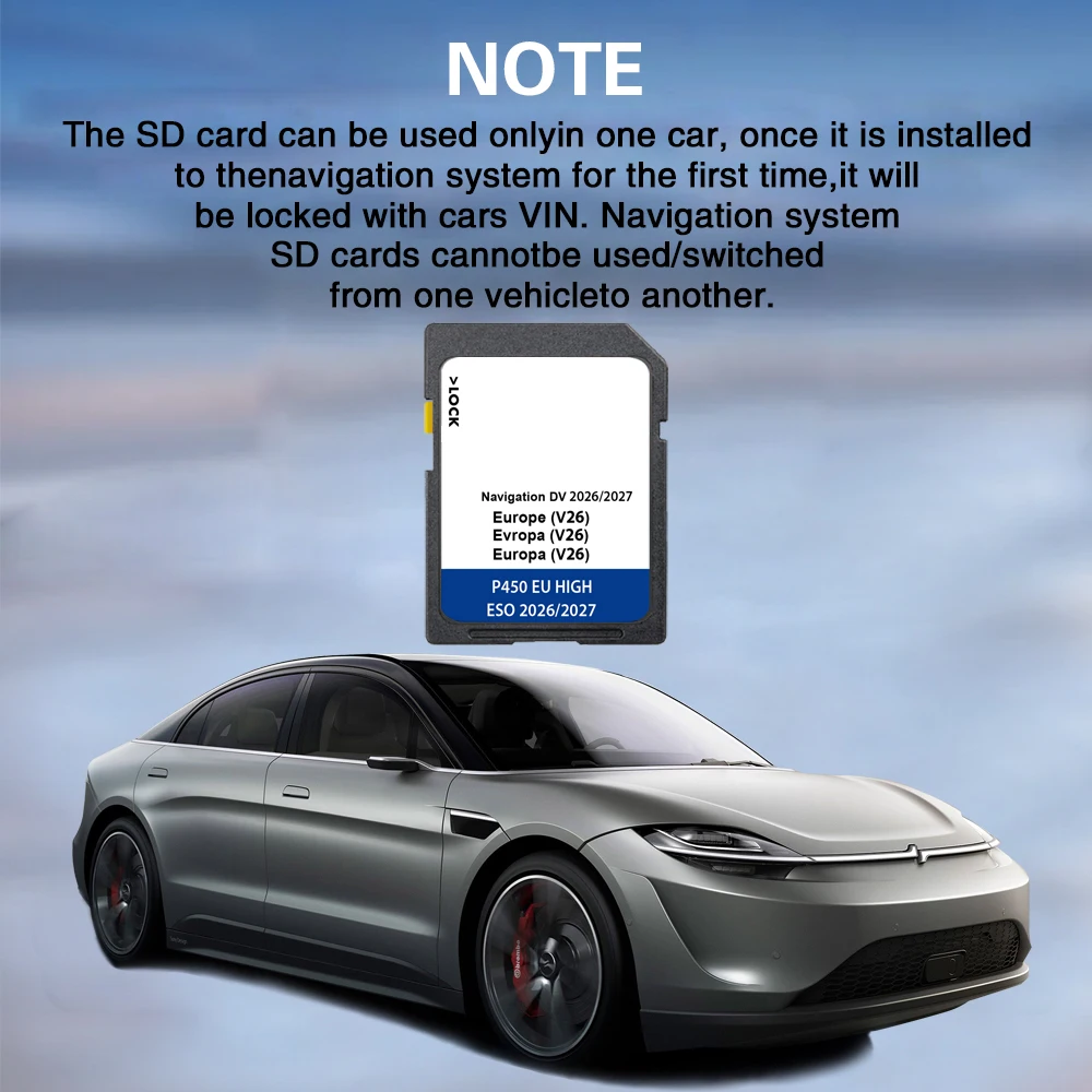 

Discover Pro DV V26 Navigation SD 64GB Map Card for Volkswagen Passat 3G from 2015 Cover Map Europe Germany Spain Netherland