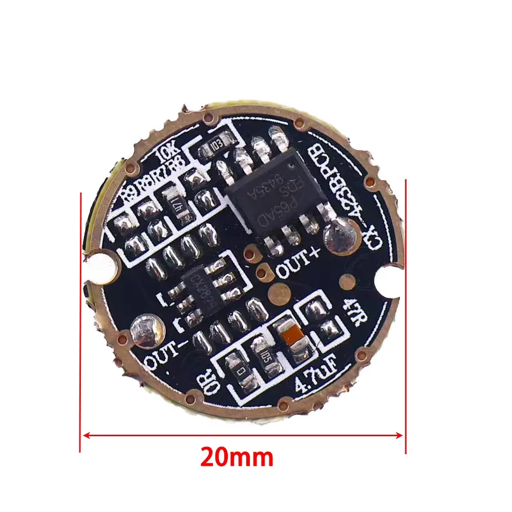 17/ 20mm 10W LED PCB Circuit Board Flashlight T6 L2 U2 Lamp Driver Plate