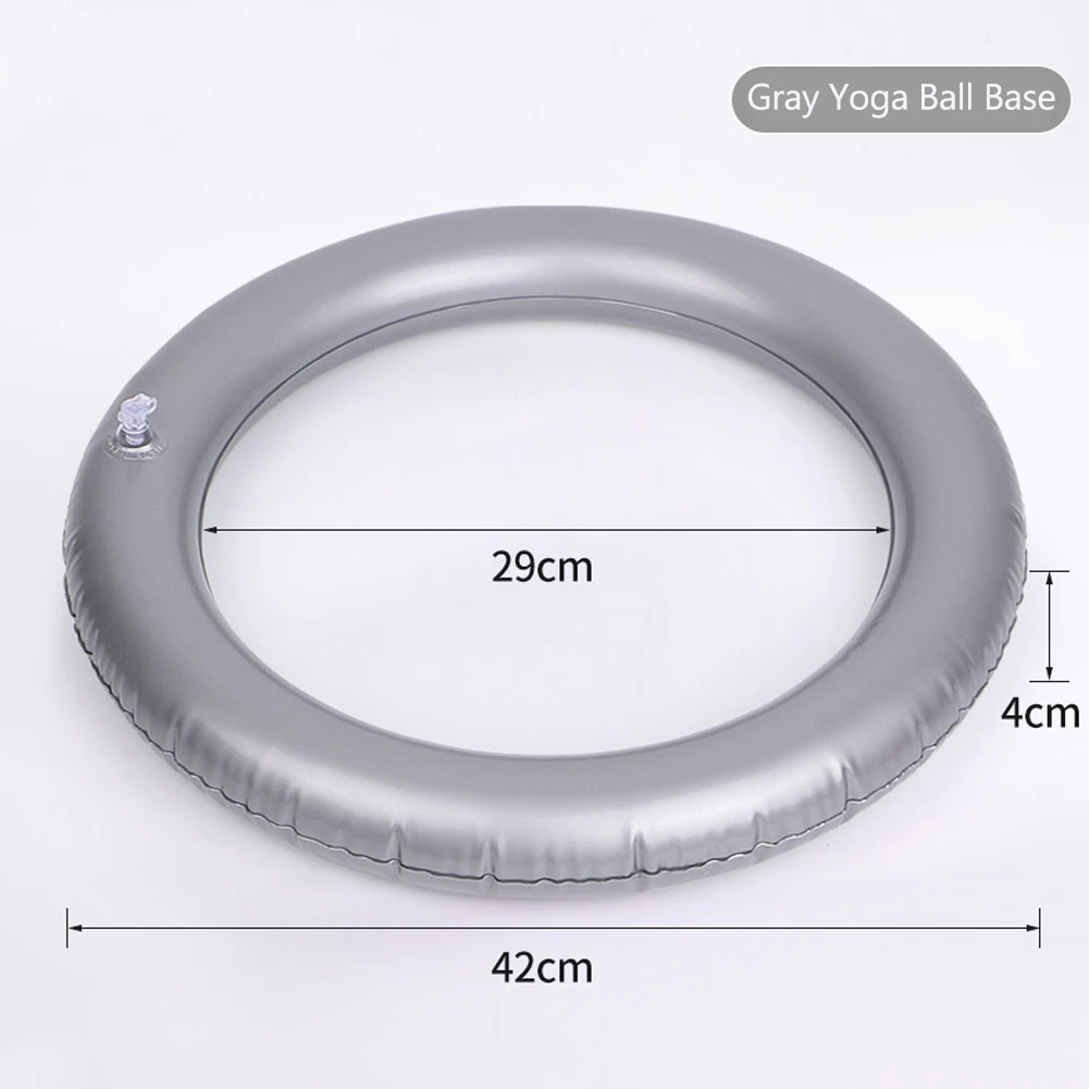 Gym Yoga Ball Base Non-slip Explosion-proof PVC Pilates Round Exercise Thicken Stable Balance Fixed Ring For 45-75cm Yoga Ball