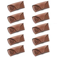 1/2/3/5/10 PCS Leather Soft Eyeglass Case For Men Women Glasses Box Bag Protector Case Accessories 2