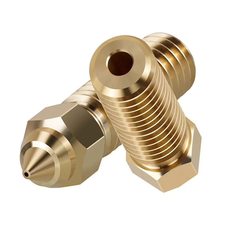 For Creality K1/ K1 MAX Nozzle Brass 3D Printer Parts High Speed and High Flow Nozzles 0.2 0.4 0.6 0.8 1.0 1.2mm 1/2/3PCS