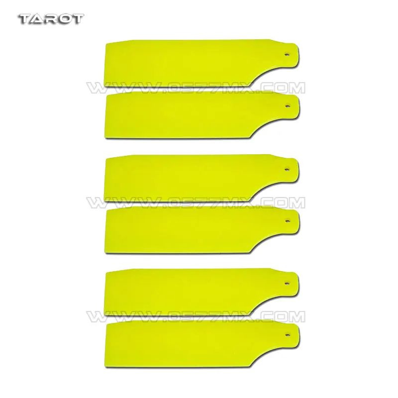 Tarot Helicopter Parts 6pcs 450Tail Blade propeller 65MM Green /Orange /Yellow / Red /Black TL45035