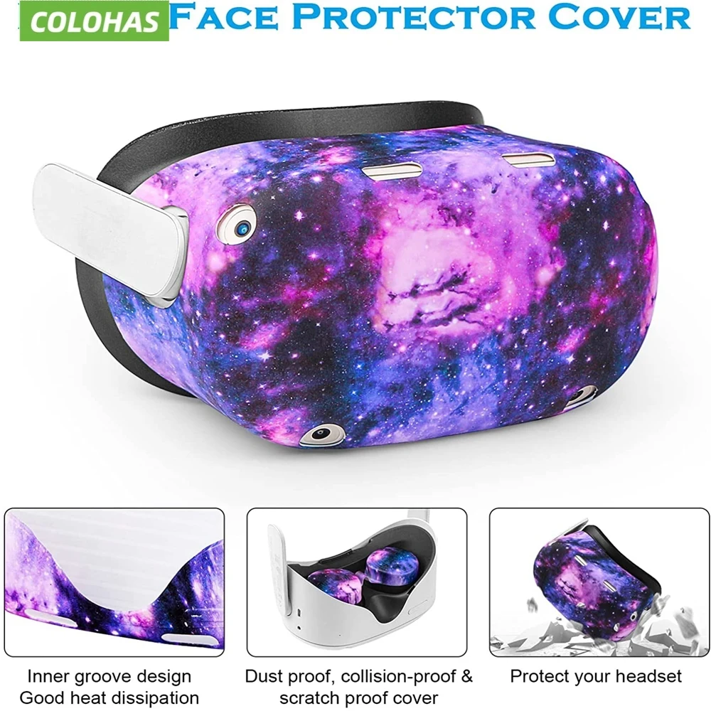 Voor Oculus Quest 2 Vr Beschermende Cover Set Touch Controller Shell Case Met Riem Handgreep Badkamer Accessoires Sets