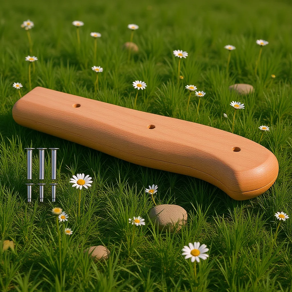 

Wood Handle Replacement Japanese Kitchen Knife Solid Hardwood Clamp DIY Making Accessories Professional Knife Grip Non-Slip