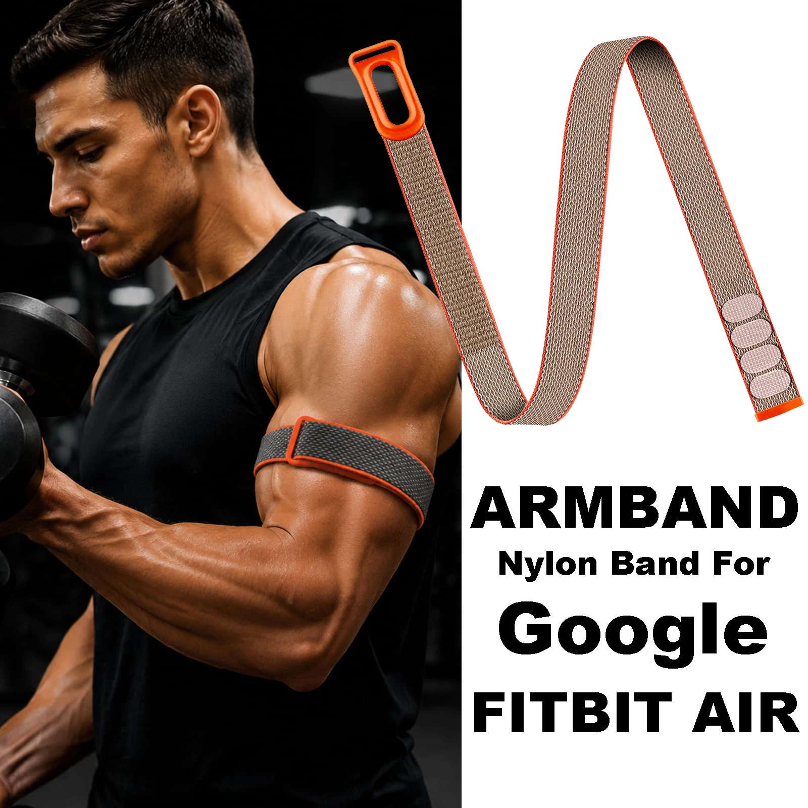 Nylon Armband For Google Fitbit Air Sport Fitness Tracker Woven Breathable Watch Band Adjustable Soft Wrist Strap For Running
