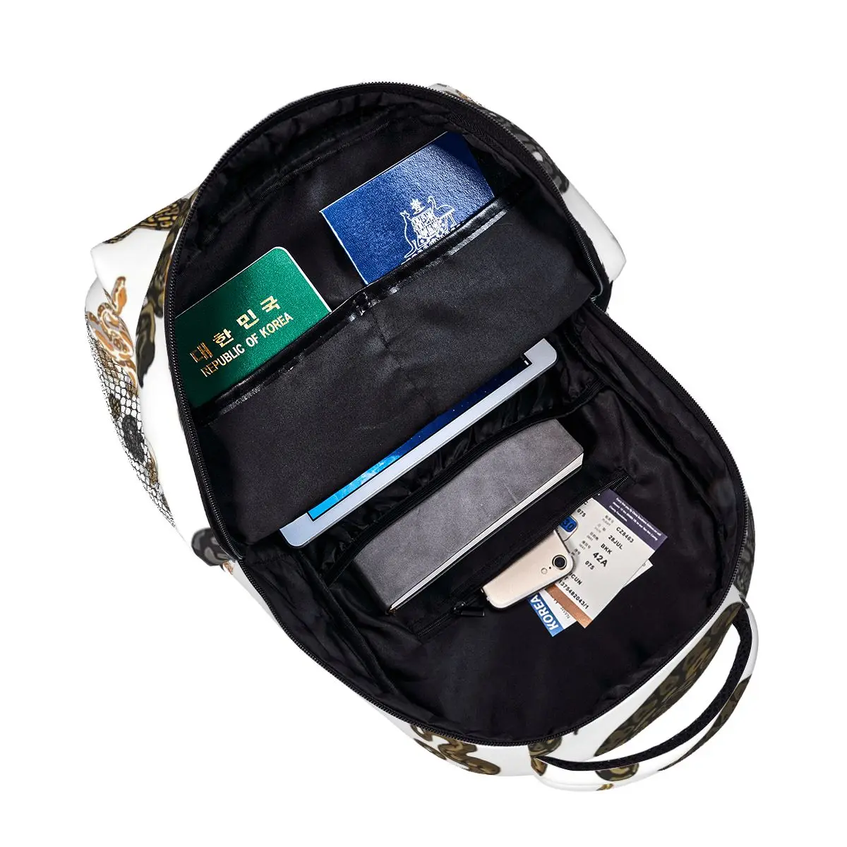 حقائب ظهر بدون أكمام بنمط الأفعى من Ball Python Morph للأولاد والبنات حقيبة كتب للطلاب حقائب مدرسية حقيبة كتف للسفر