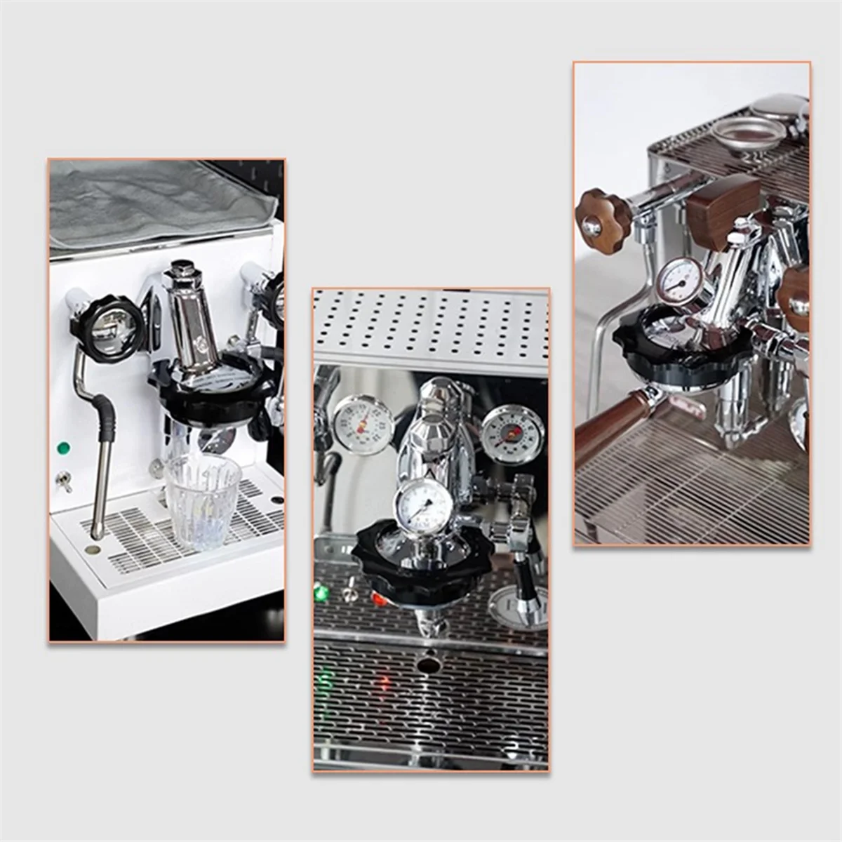 Coffee Machine Groud Heads Anti Scald Rings for E61 Espresso Replacement Part Gasket Portafilter Accessories 58MM#A66K