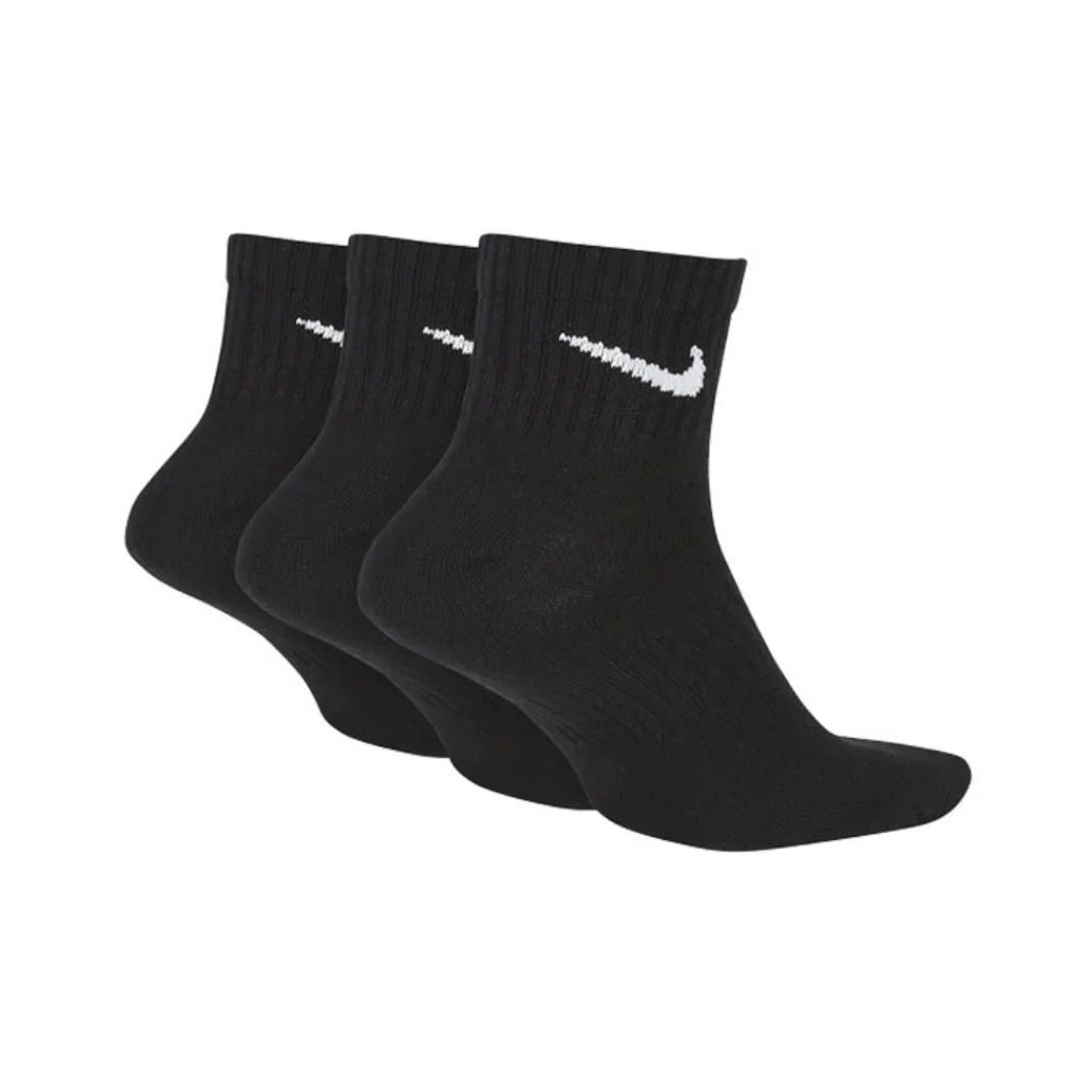 NIKE EVERYDAY LTWT CREW 3PR Unisex Lightweight Quick Dry Training Socks 3 Pairs Fall Support Socks Comfortable and Soft