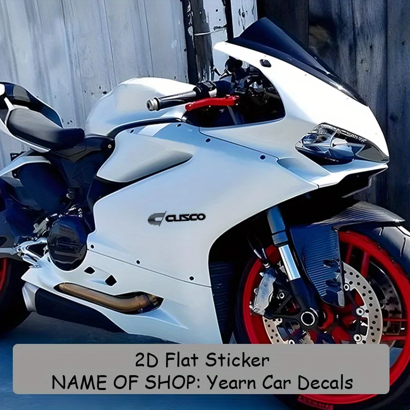 قطعة واحدة من ملصق الفينيل بشعار CUSCO - تصميم بسيط باللونين الأبيض والأسود، ملصق شفاف مقاوم للماء #5