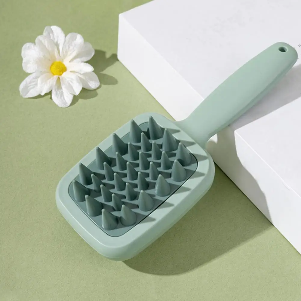 

Wet Dry Scalp Brush Double-sided Shampoo Brush Double-sided Scalp Massager Brush with Long Handle Fine Wide Teeth Hair for Men