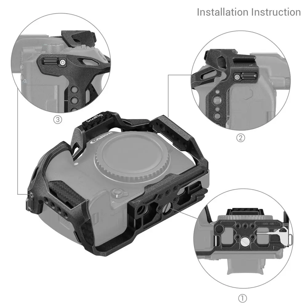 SmallRig R7 Cage DSLR Camera Cage for Canon EOS R7 Camera Full Cage Quick Release Plate 4003