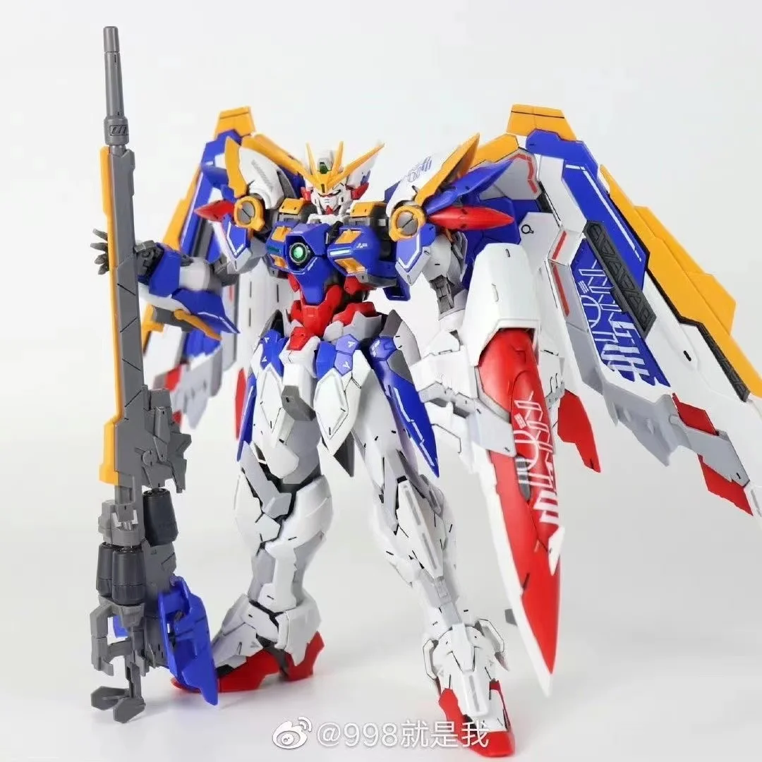 Modelo de traje móvil 8825 MG 1/100 Wing Zero EW versión Anime, Kit de modelos ensamblados, Hobby, figuras de acción, Robots