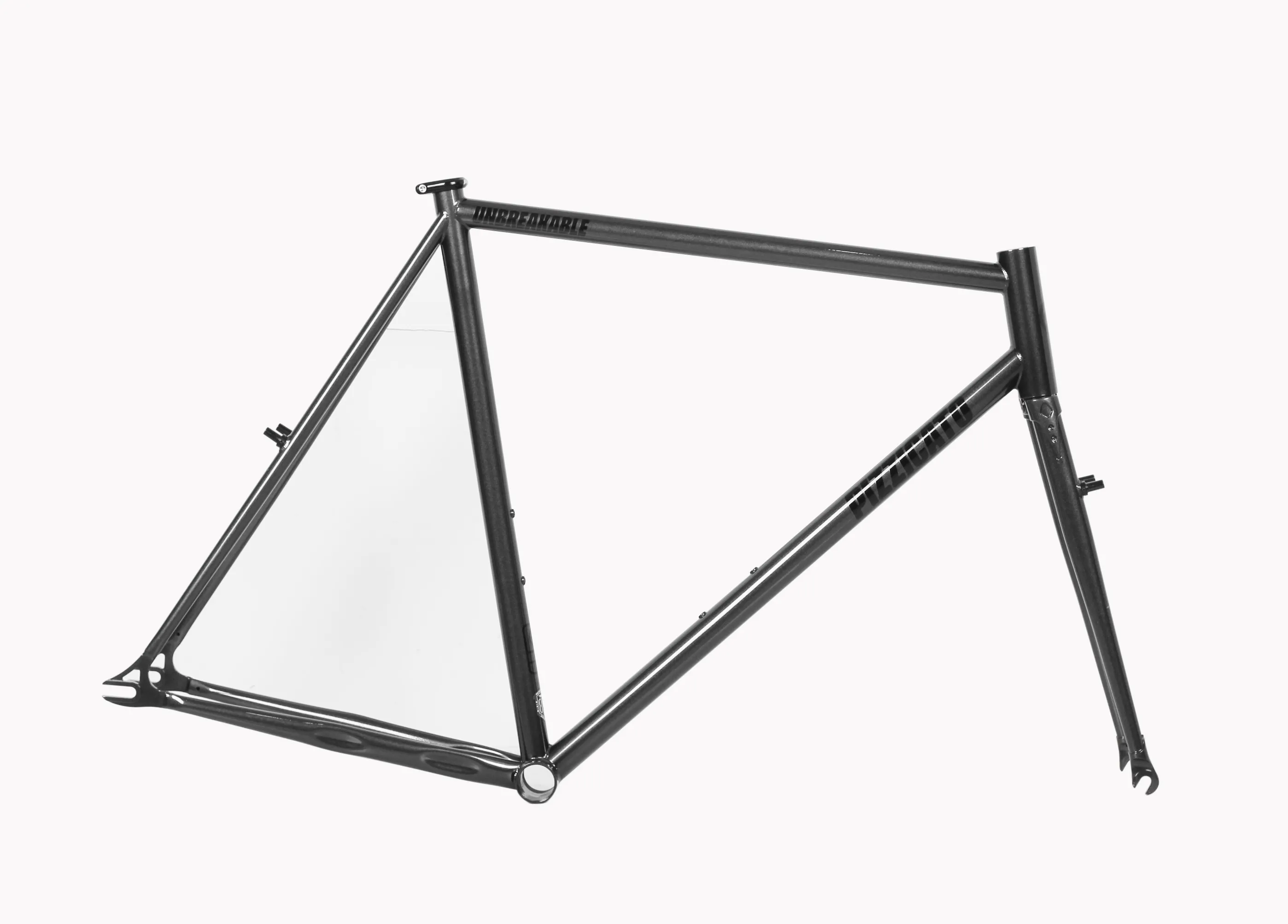 PIZZ-Unbreakable U1フルブラックフレーム、U1、固定ギア自転車
