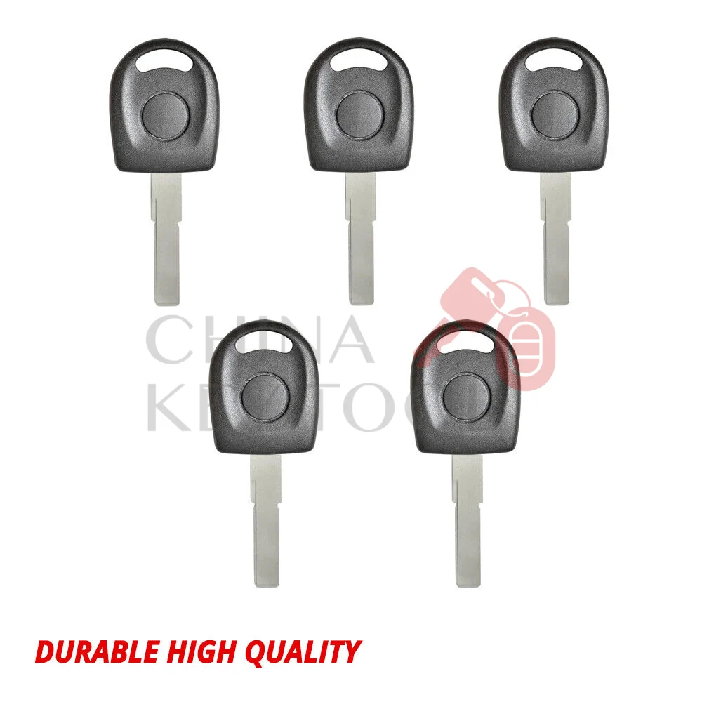 5x NEW Replacement Transponder Key Shell For Volkswagen Audi HU66