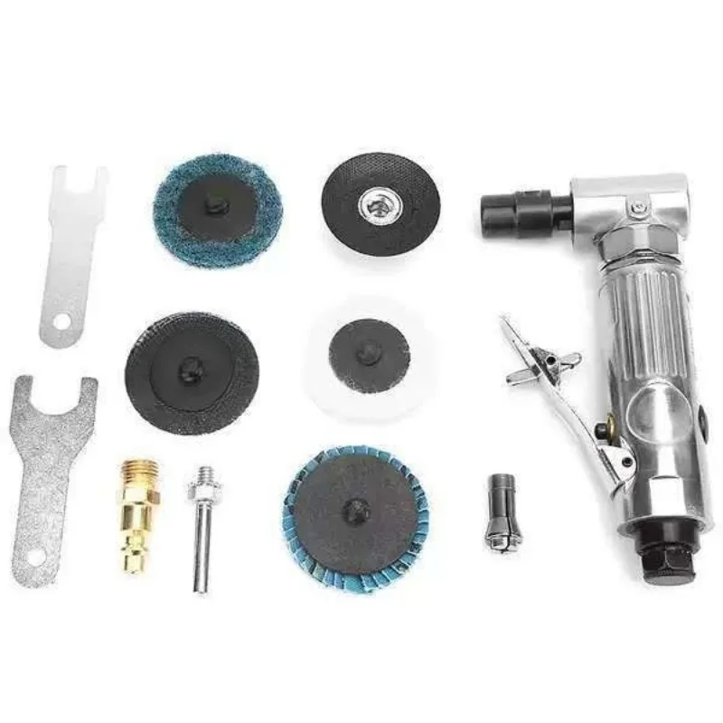 90 Degree Elbow Pneumatic Die Grinder Industrial Air Polisher Metal Deburring Mold Grinding Tool
