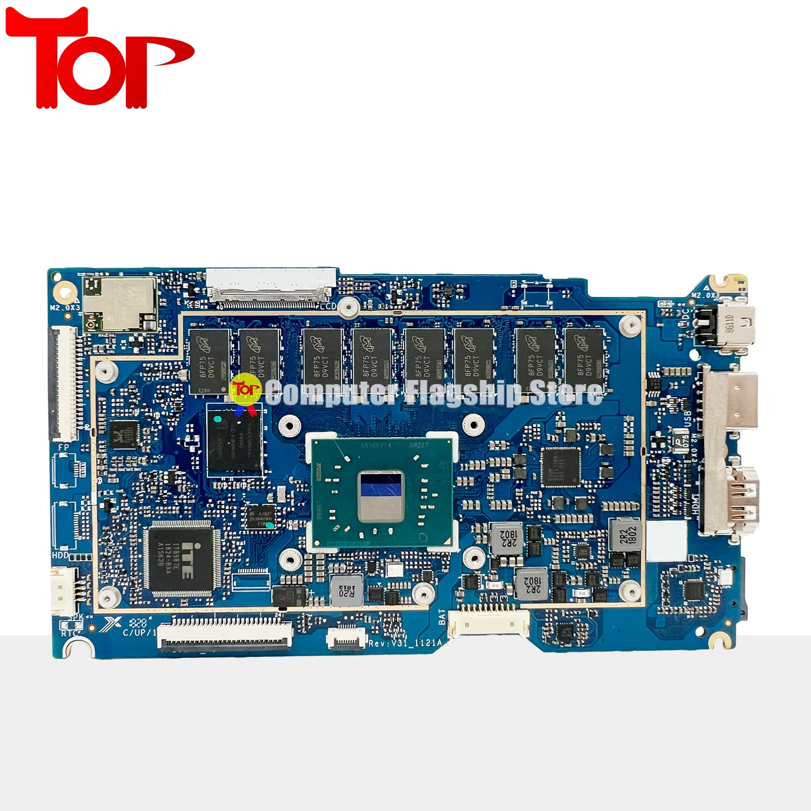 Imagem -02 - Placa-mãe Portátil para Asus Vivobook Flip 12 Tp202nas Tp202n N3350 N4200 Ram 2g 4g Ssd 32g 64 128 100 de Trabalho