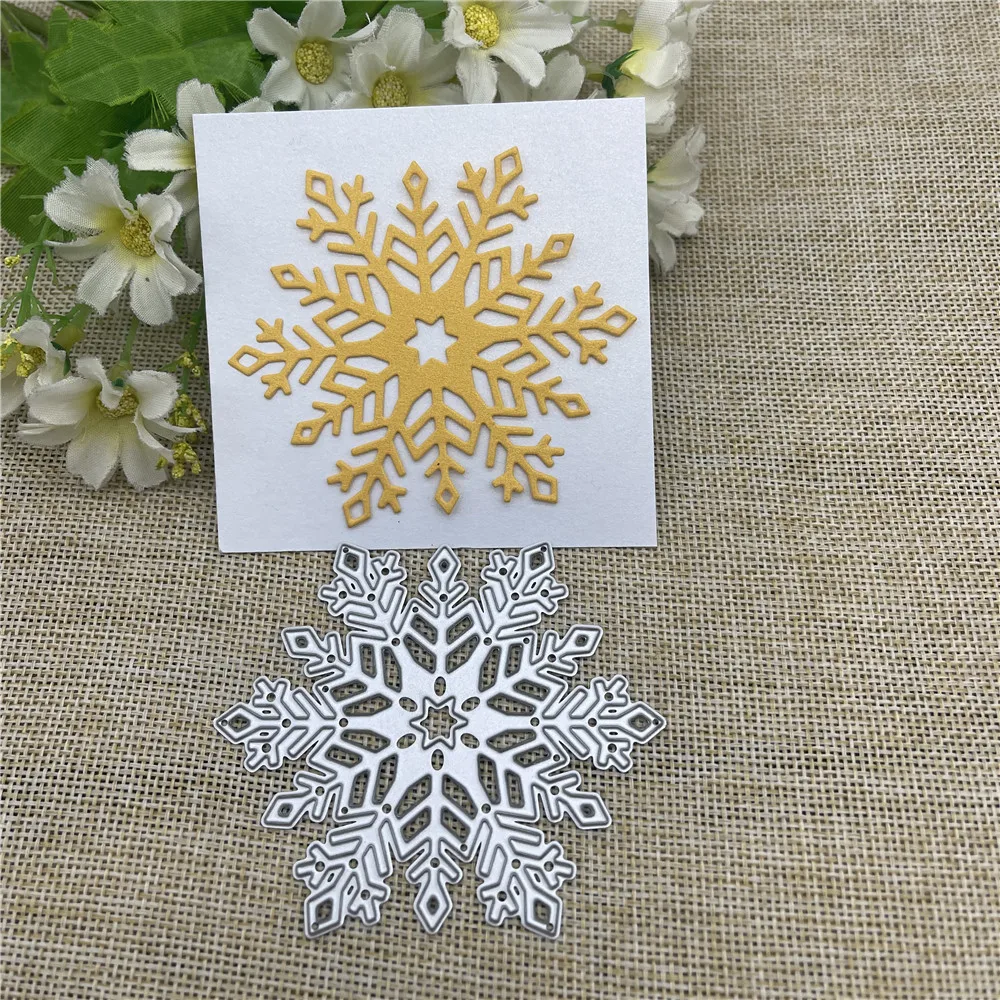 Snowflake Lace background Metal Cutting Dies Stencils For DIY Scrapbooking Decorative Embossing Handcraft Template