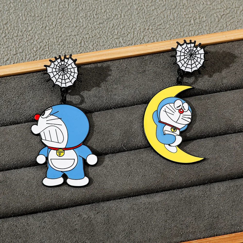 4Cm Doraemon Anime New Brooch Backpack Hat Accessories Paired with Clothing Emblem Jewelry Alloy Brooches Pin Christmas Gift