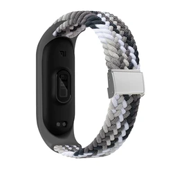 Correa de nailon ajustable para xiaomi Mi band 7, pulsera de acero inoxidable para xiaomi Mi band 4, 3, 5 y 6