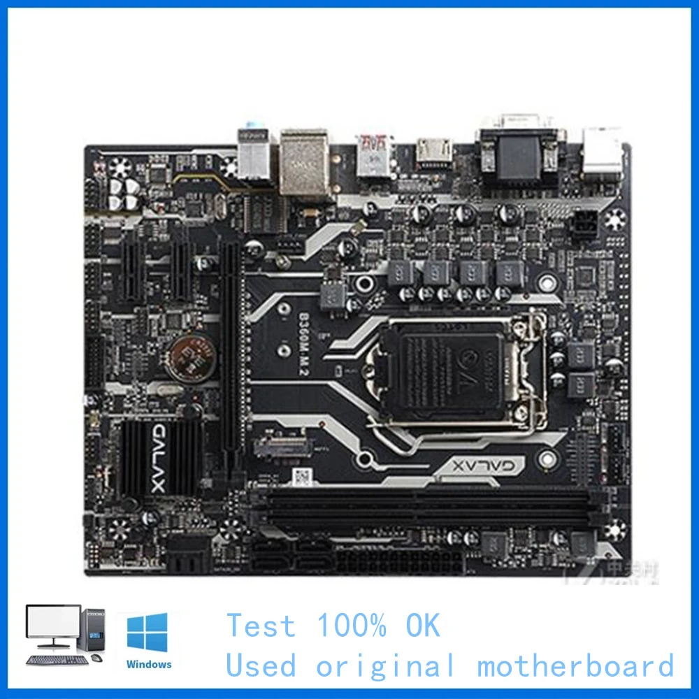 

Used For Intel B360 LGA 1151 CPU For GALAX B360M-M.2 Motherboard Computer Socket LGA1151 DDR4 32G Desktop Mainboard