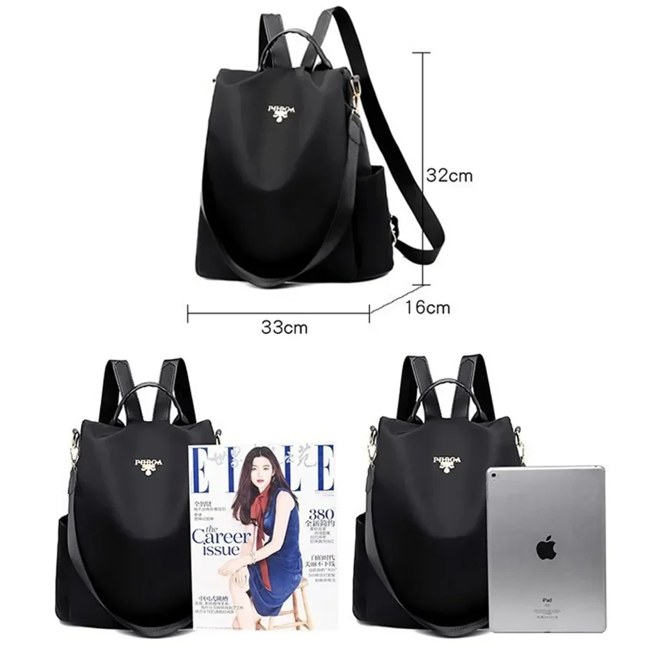 Multi Functional Backpack for Women Simple and Versatile Dual-use Waterproof and Anti-theft Bag