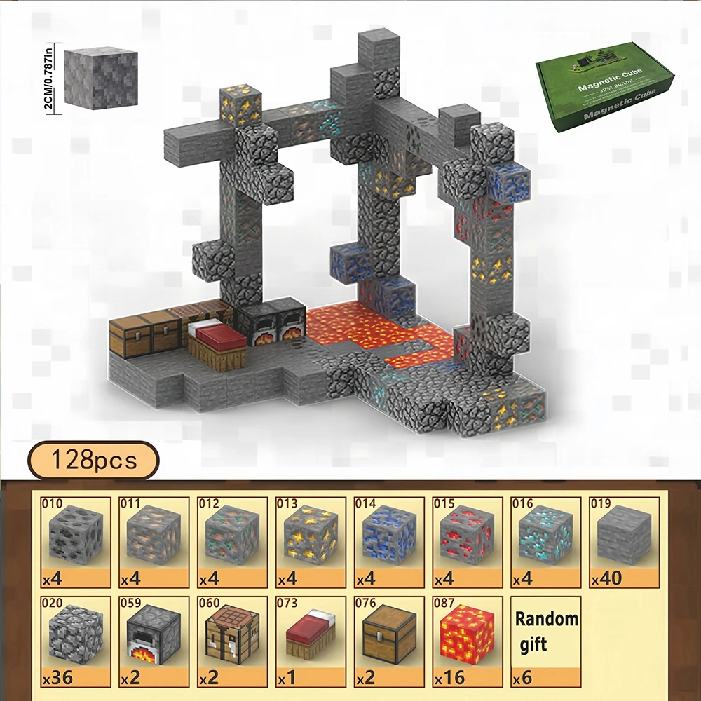 Kreative magnetische Bausteine – Build My Magnet World Set für 3–6 Jahre alte Jungen und Mädchen, ideale Weihnachtsgeburtstagsgeschenke