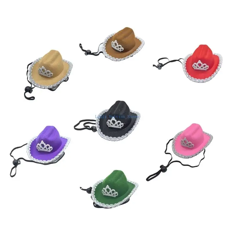 

L5YB Pet Hat Geese Small Hat Headpiece with Crowns Decors Duck Roleplay Costume Props