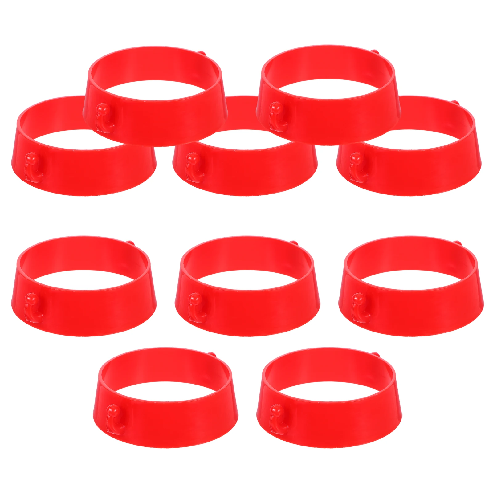 

10pcs Road Cone Chain Connectors Plastic Safety Barrier Connector Links Traffic Pole Accessories Lightweight Design