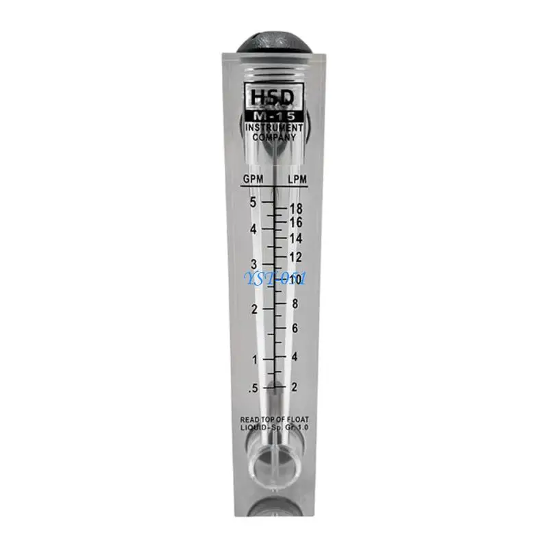 E15A Strong Acrylic ABS Water Flows Meter With Accurate Readings Stream Measurement Device for Industrial & Laboratory Use