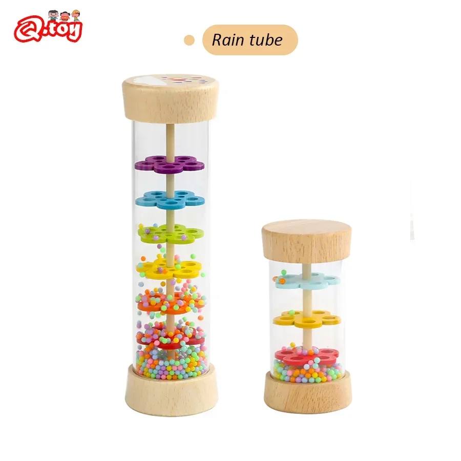 ベビーレインスティックガラガラチューブモンテッソーリおもちゃレインスティックシェーカー音楽感覚聴覚楽器赤ちゃんのための早期教育玩具