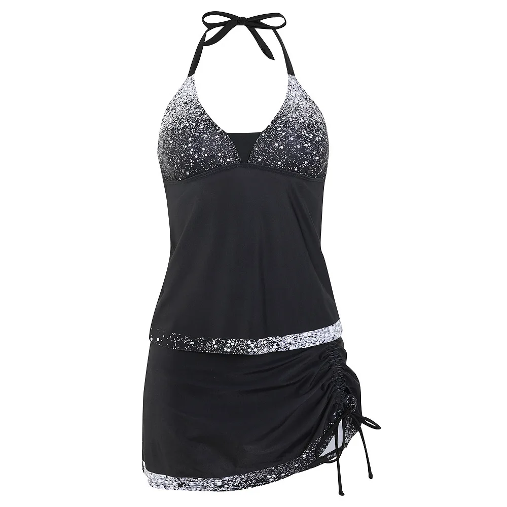 New Sexy Tankini Swimsuits Women Drawstring Large Big Swimwear Plus Size Swimdress Bathing Suit 2026 Mujer Summer Beach Wear