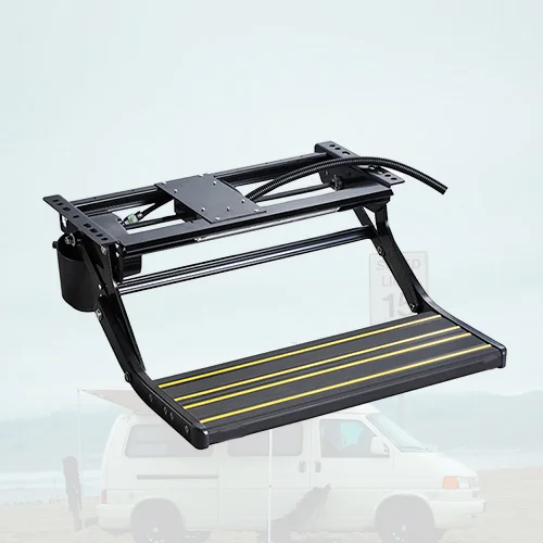 

High Quality Heavy-Duty RV Electric Folding Step With 12V LED Light With High Load Capacity
