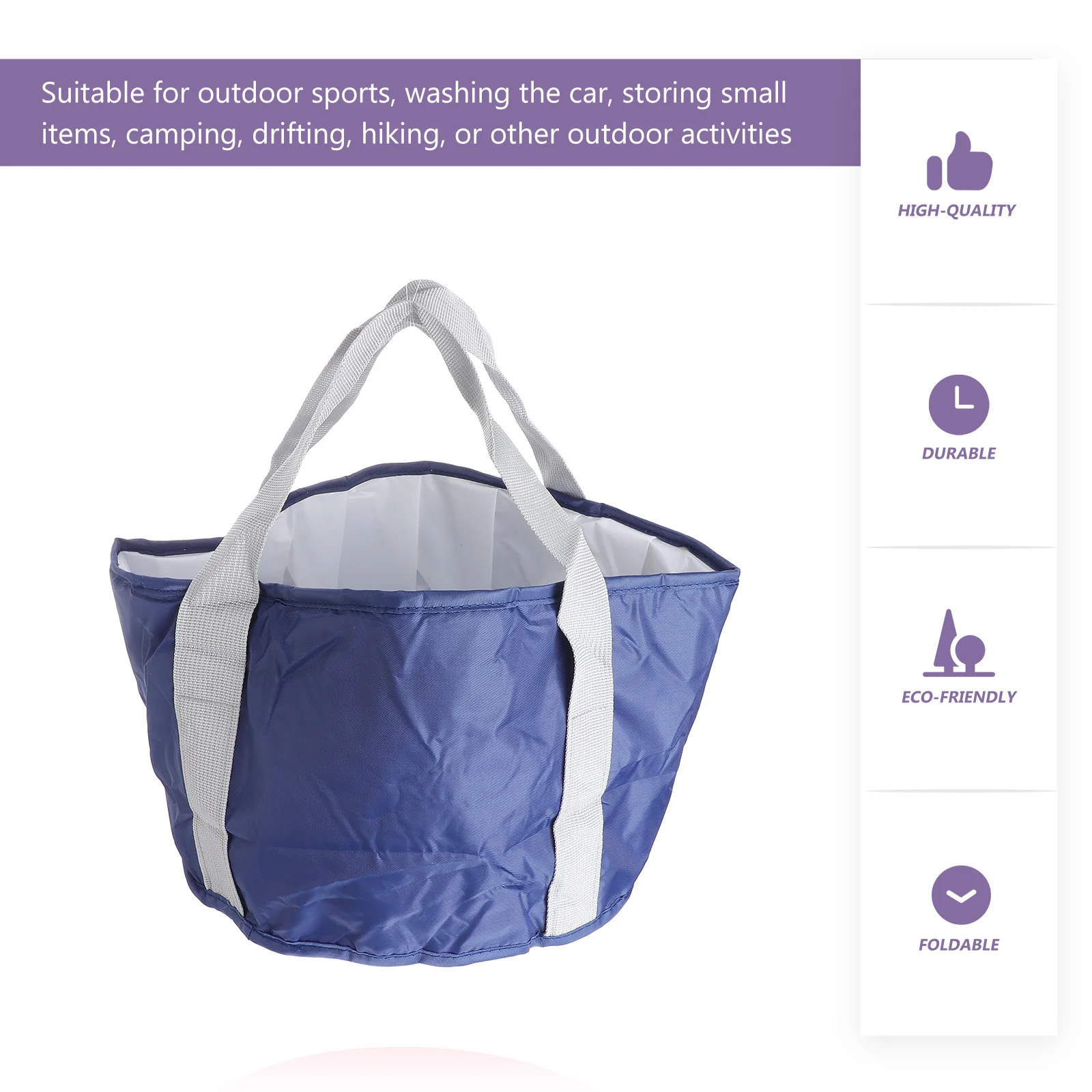 

1pc Portable Foldable Basin Double Layer Waterproof For Travel Outdoor Home Foot Bath Tubs Use Collapsible Foot Bath Tub