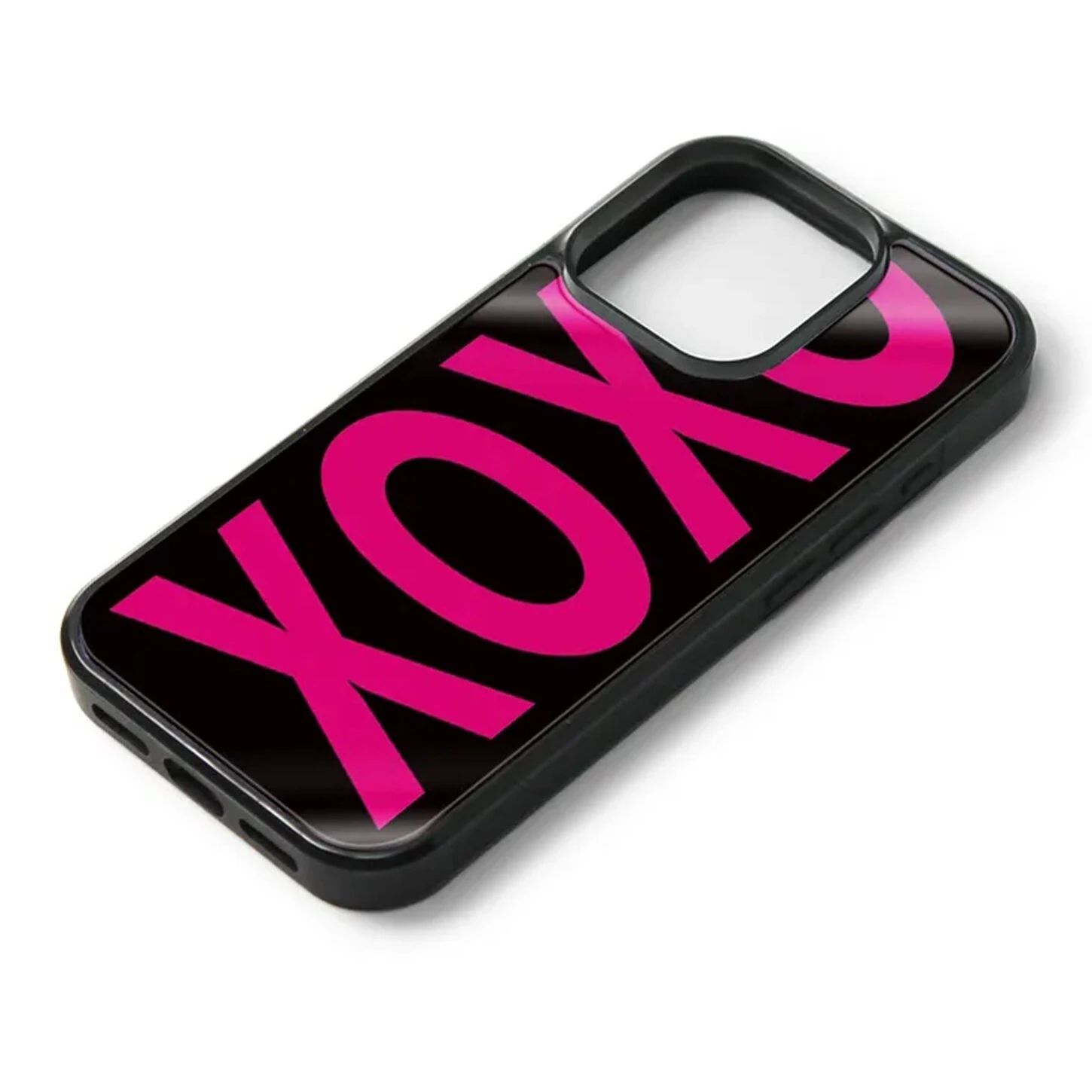 Ins Niche Hottie Letter XOXO Y2K Black Phone Case For Samsung S23 FE S24 Plus S26 Ultra S25 Edge Anti Drop Silicone Back Cover