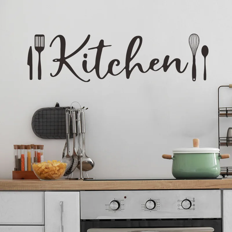 1PC New Kitchen English Slogan 