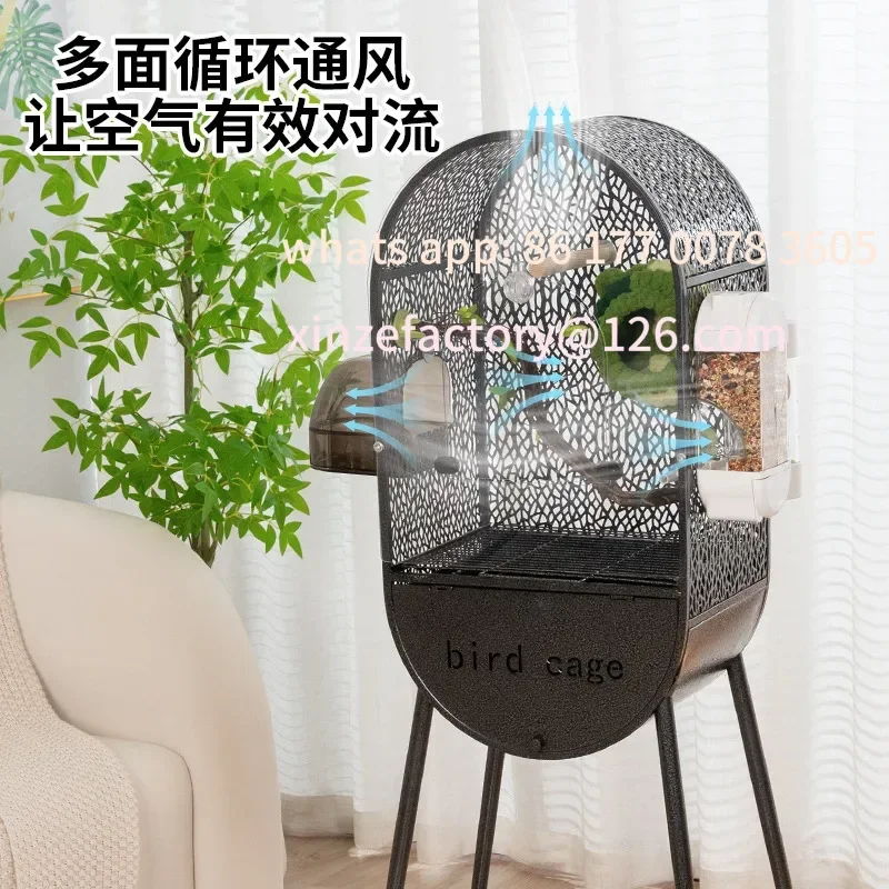 Customizable budgie parrot, ecological metal, Xuanfeng peony, Wenniao capsule, large villa monk new model
