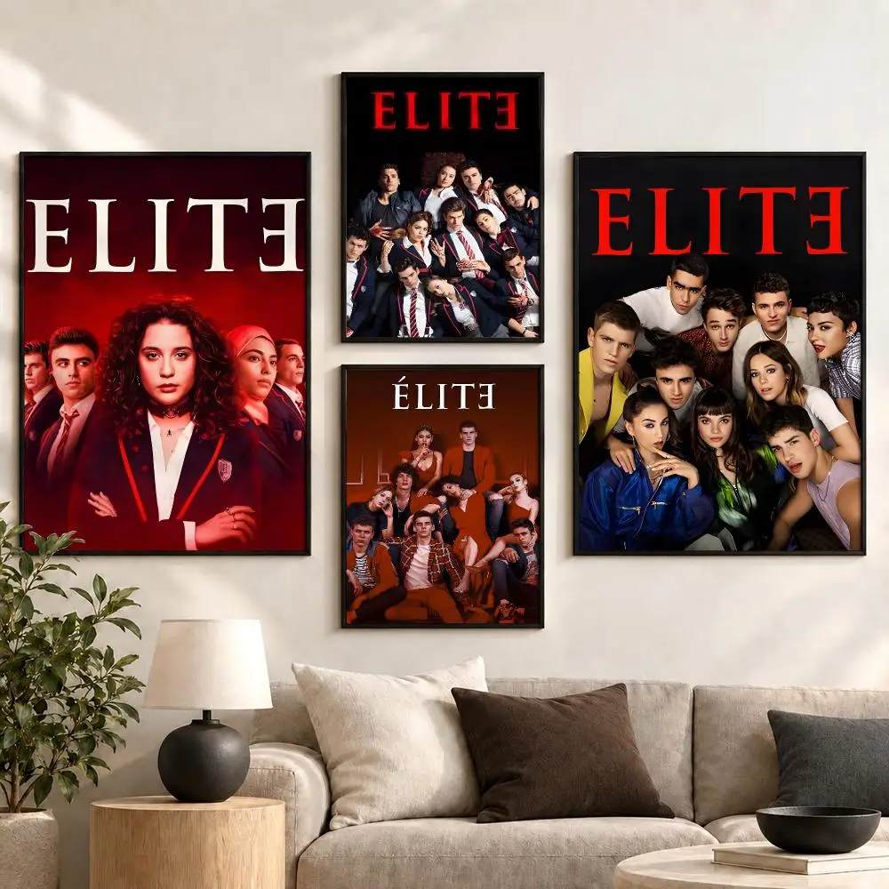 Elite Teen Drama Series Dark Secrets Luxe Aesthetic Poster Aesthetic Art Print for Bedroom & Living Room Decor, Unframed