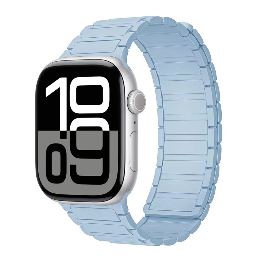 Magnetisches Schlaufenarmband für Apple Watch-Armbänder 46 mm 44 mm 40 mm 45 mm 41 mm 42 mm Silikonarmband iWatch Serie 11 10 9 8 7 6 SE Ultra 3