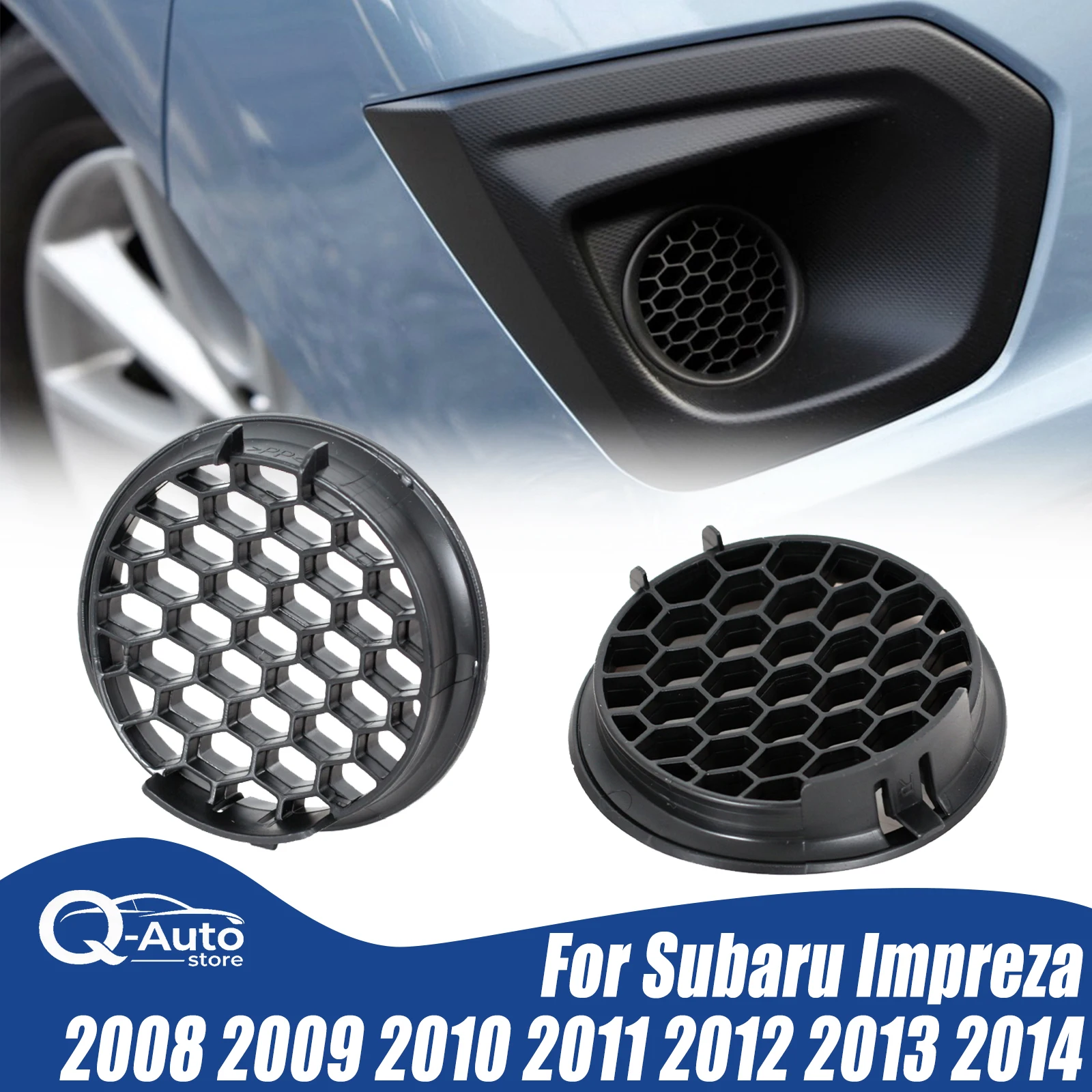 57731FG210 1Pair Fog Light Cover Grille For Subaru Impreza 2008-2014 Front Bumper Lamp Cover Protective Cover Car Accessories