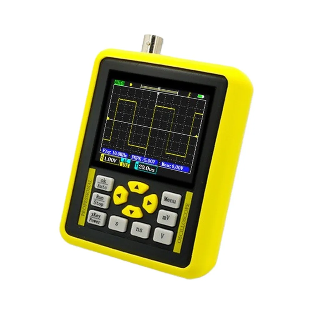 DSO1511G Portable Oscilloscope 120MHz Bandwidth 500MS/s Sampling 320x240 TFT LCD for Electronic Circuit Debugging Education