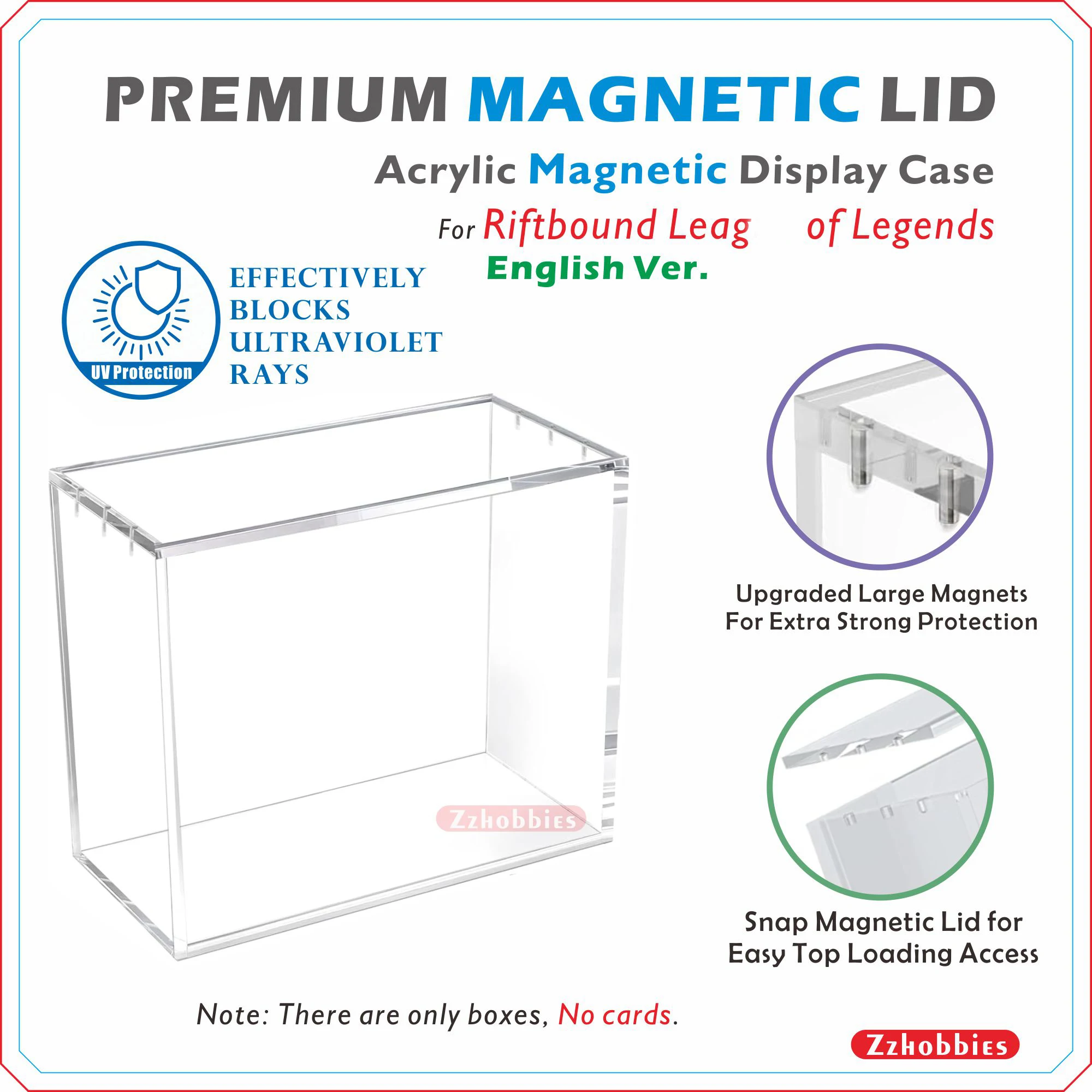 Acrylic Magnetic Case For English Ver. Riftbound League of Legends【5mm Thick】