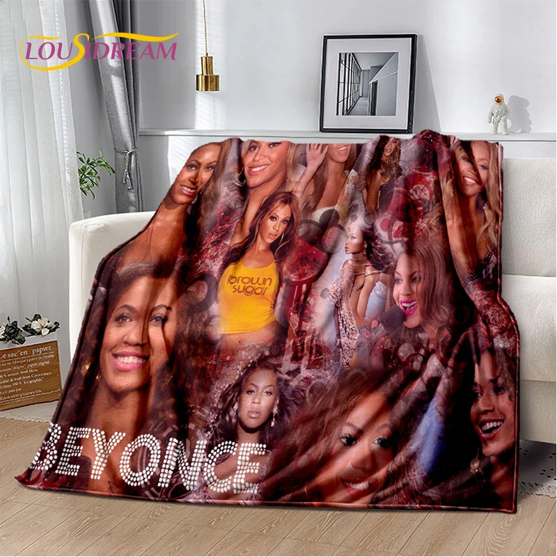 3D Latest Beyonce Giselle Knowles Soft Plush Blanket,Flannel Blanket Throw Blanket for Living Room Bedroom Bed Sofa Picnic Cover