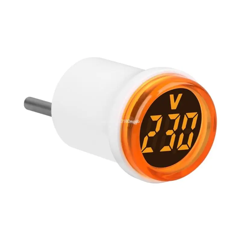 LED Digital Voltmeter Round voltages Tester Meter for Easy Read voltages Display Dropship