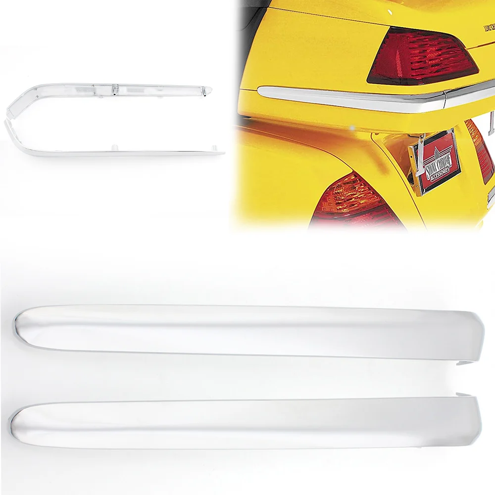 

Мотоциклетная седельная сумка, боковая отделка, обтекатель багажника, полоса для Honda Goldwing GL1800 GL 1800 2001-2011, хром