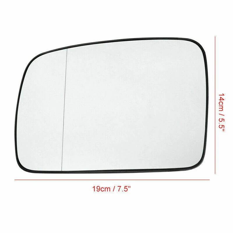 Left Driver Side Heated Mirror Glass For Land Rover Discovery 3 Freelander 2 Range Rover Sport LR017070