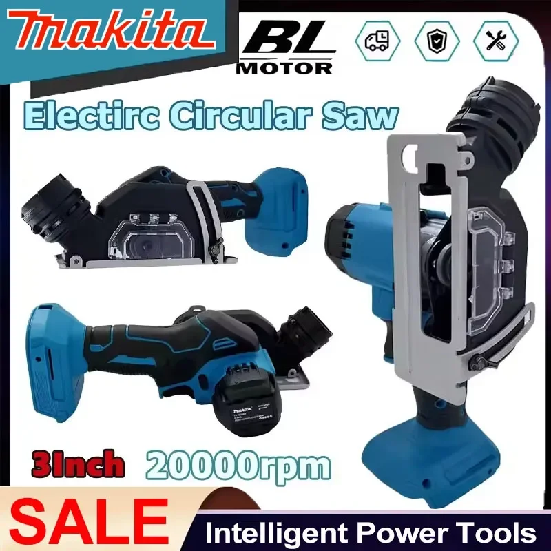 

Makita Electric Circular Saw 3Inch Mini Brushless Cordless Rechargeable Handheld Electirc Cut Off Grinder Tool for 18V Battery