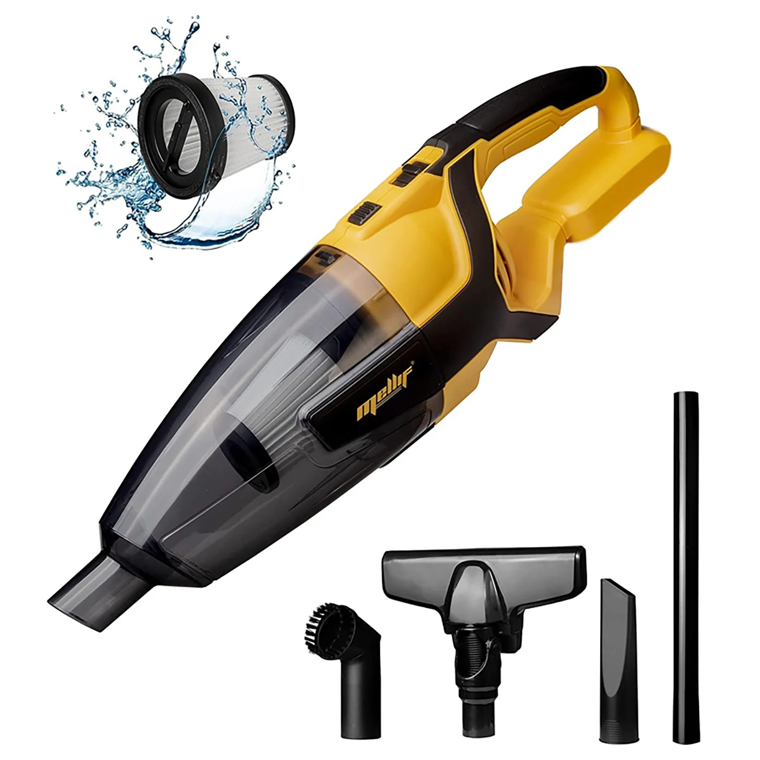 

Беспроводной автомобильный пылесос, совместимый с аккумуляторами Dewalt 18V/20V, портативный ручной пылесос для уборки шерсти животных в автомобиле (только инструмент)