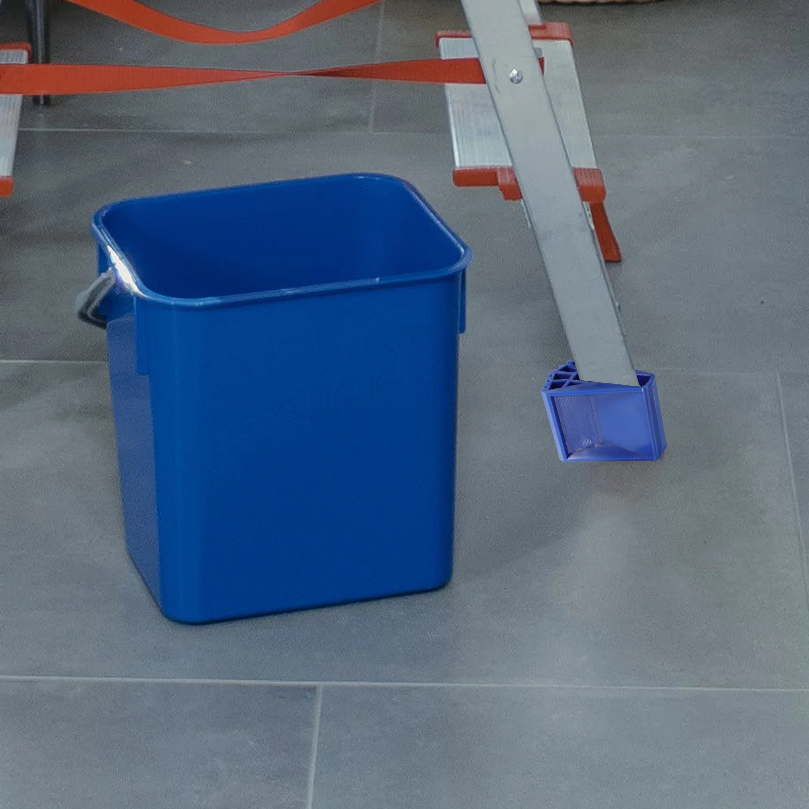 2 قطعة منصات القدم سلم المضادة للانزلاق البلاستيك الأزرق لاستبدال تمديد سلالم الخطوة استقرار يغطي قبعات الساق حماية #5