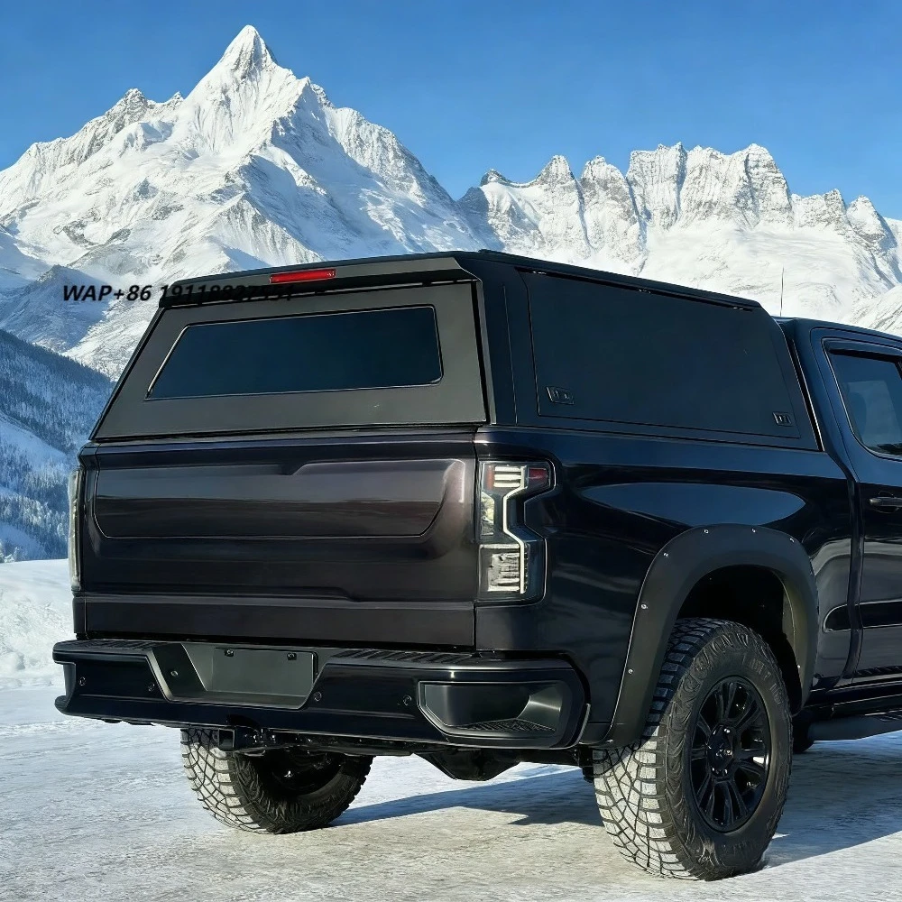 Aluminum Alloy Waterproof Tailbox Tonneau Cover for  Silverado/GMC Sierra 2019+ AT4  for Dodge-Hard Type