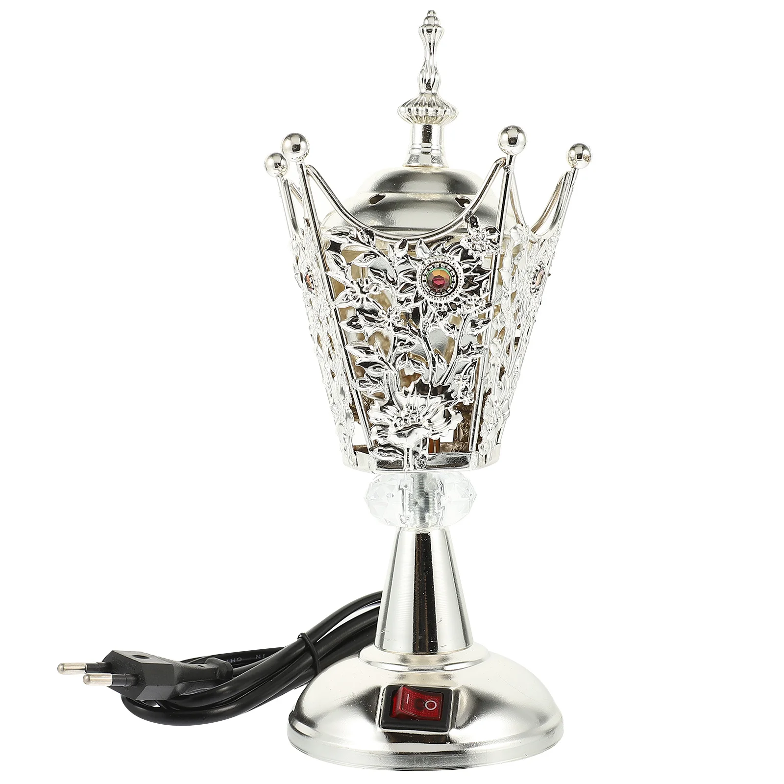 

Electric Incense Burner Desktop Censer for Home Decor Aroma Stove Portable Compact Lightweight Vintage Style Metal Burner Holder